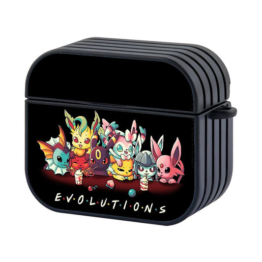 Pokemon Cute Eevee Evolution Hard Plastic Case Cover For Apple Airpods 4-Xtracase