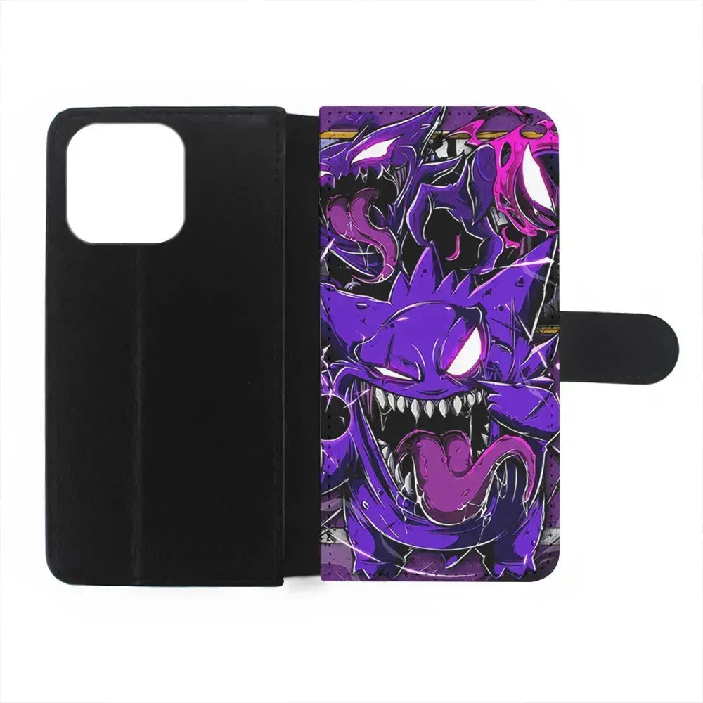 Pokemon Evil Gengar iPhone 13 Mini Case-Flip Wallet Case-Xtracase