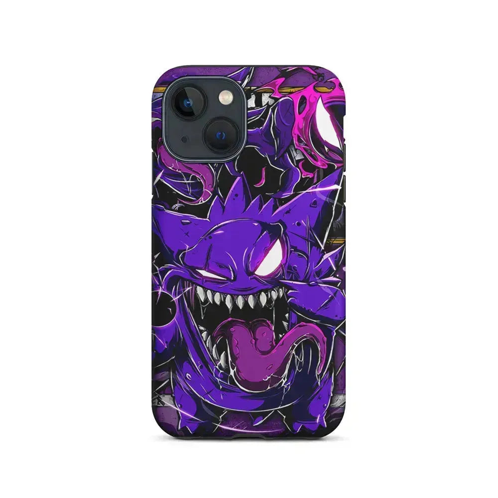 Pokemon Evil Gengar iPhone 13 Mini Case-2 in 1 Tough Case-Xtracase