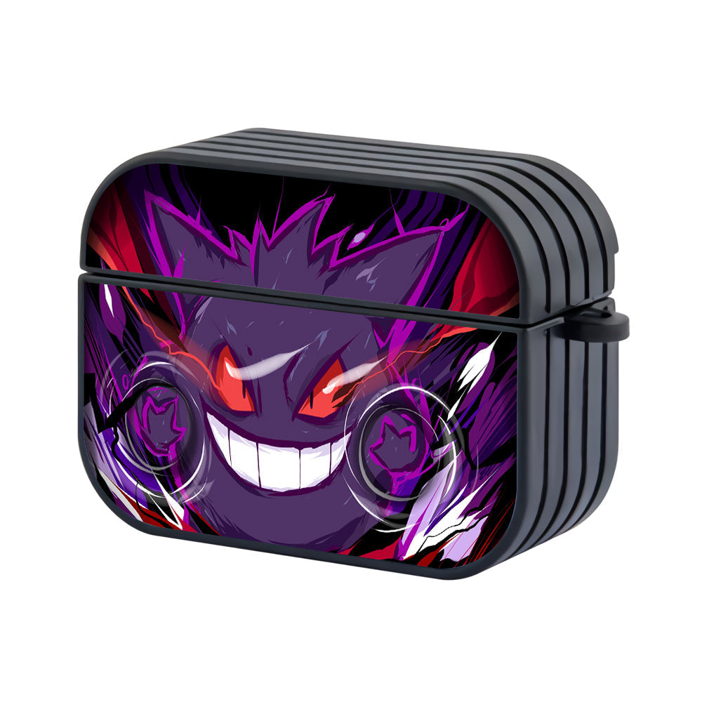 Pokemon Gengar Gather Strength Hard Plastic Case Cover For Apple Airpods Pro 3-Xtracase