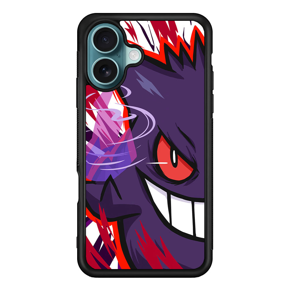 Pokemon Gengar Half Face iPhone 16 Plus Case - Xtracase