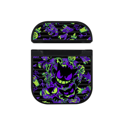 Pokemon Gengar Purple Halation Hard Plastic Case Cover For Apple Airpods-Xtracase