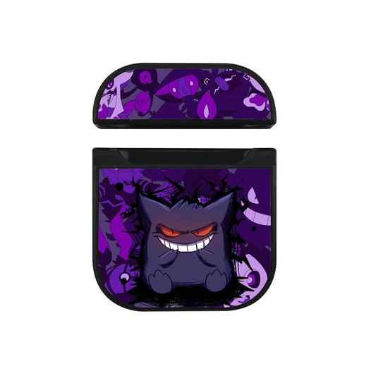 Pokemon Gengar Something Behind The Smile Hard Plastic Case Cover For Apple Airpods-Xtracase
