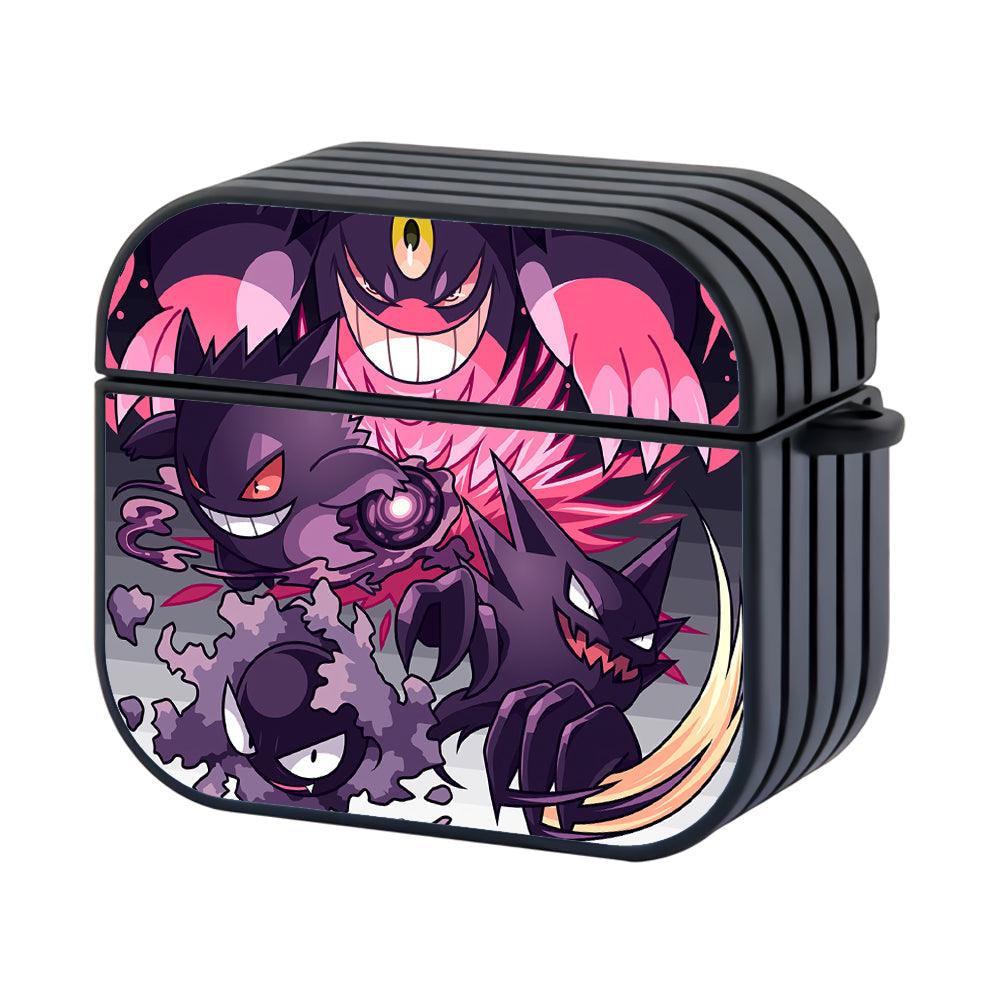 Pokemon Growth Gengar Hard Plastic Case Cover For Apple Airpods 4-Xtracase