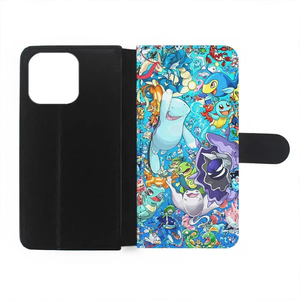 Pokemon Water iPhone 15 Pro Max Case-Flip Wallet Case-Xtracase