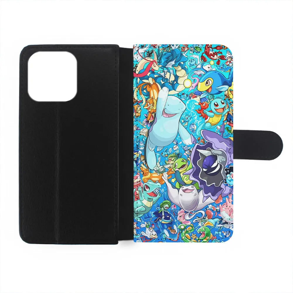 Pokemon Water iPhone 13 Pro Case-Flip Wallet Case-Xtracase