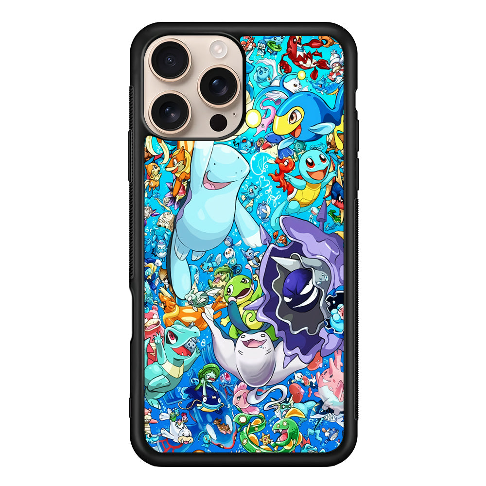 Pokemon Water iPhone 16 Pro Max Case - iPhone 16 Pro Max