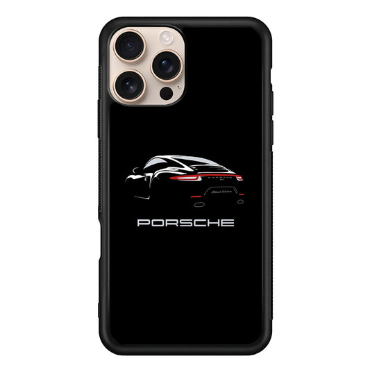 Porsche Black Edition iPhone 16 Pro Case - Xtracase