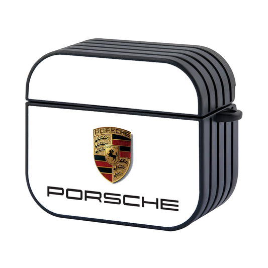 Porsche Simple White Background Apple Airpods 4 Case - Xtracase