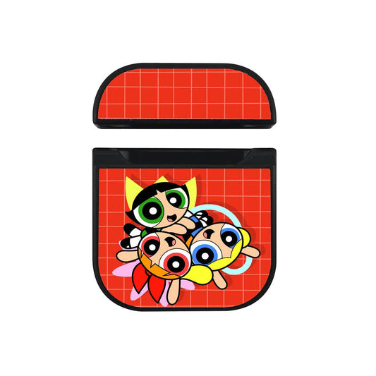 Powerpuff Girls Power in Circle Hard Plastic Case Cover For Apple Airpods-Xtracase