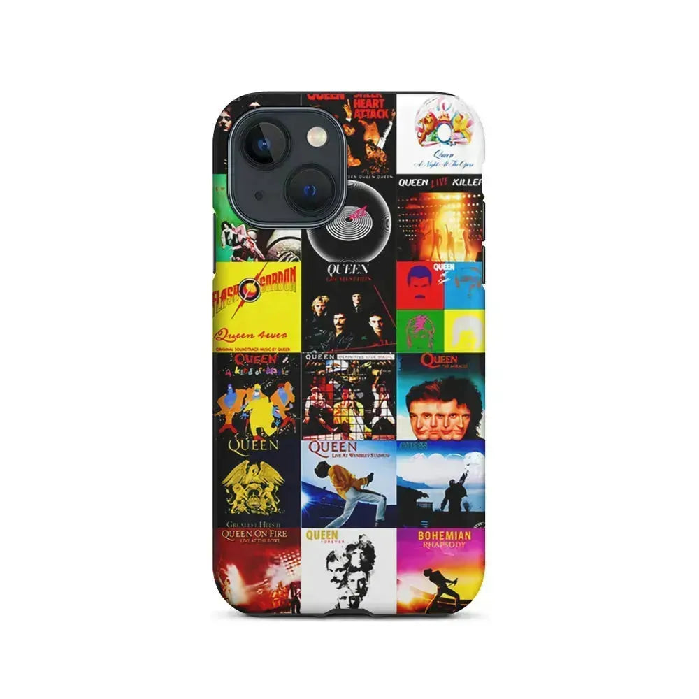 Queen Album Aesthetic iPhone 13 Mini Case-2 in 1 Tough Case-Xtracase