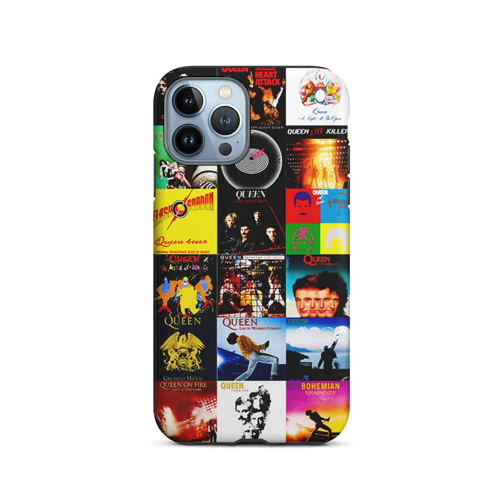 Queen Album Aesthetic iPhone 13 Pro Case-2 in 1 Tough Case-Xtracase