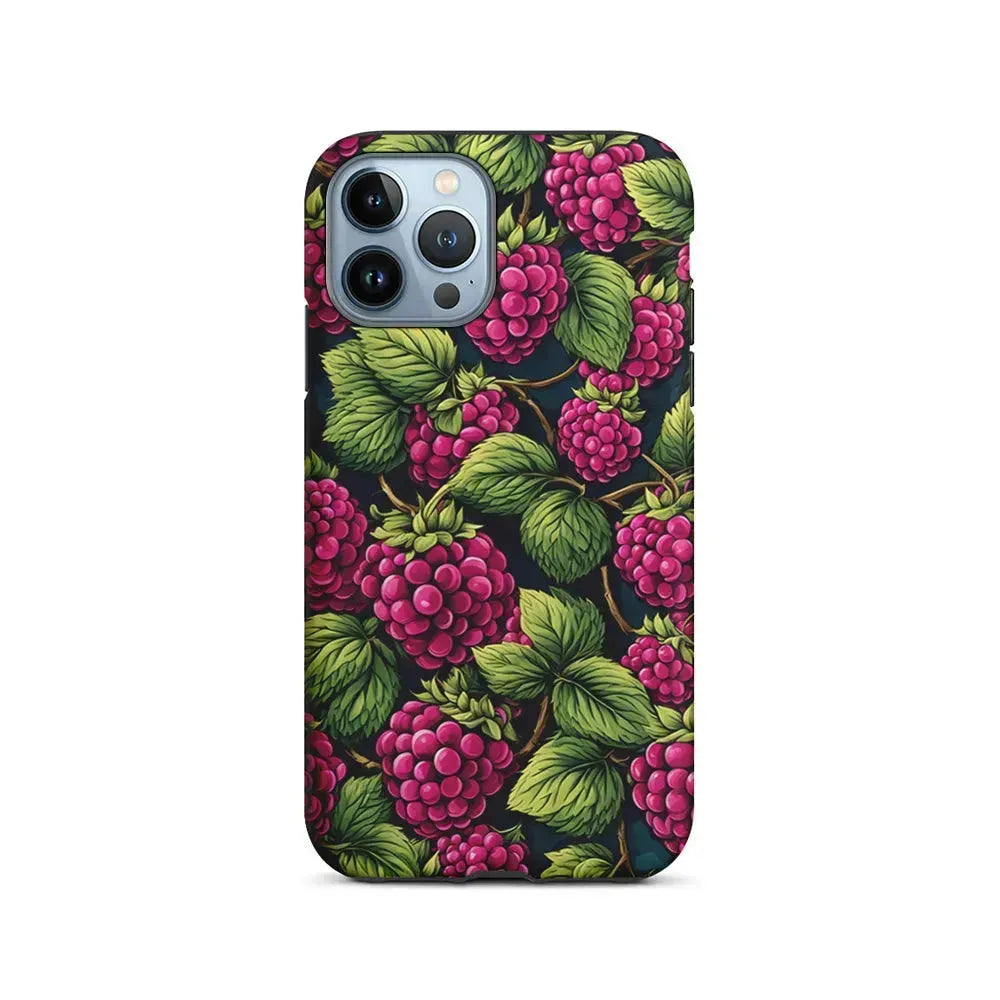 Raspberry Fresh Tropical Fruit iPhone 15 Pro Max Case-2 in 1 Tough Case-Xtracase