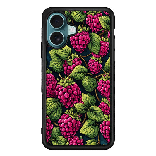 Raspberry Fresh Tropical Fruit iPhone 16 Case - Xtracase