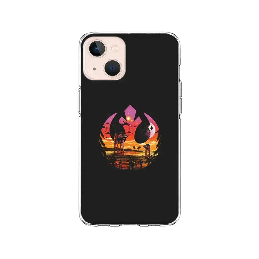 Rebel Alliance Logo Star Wars iPhone 13 Mini Case-Clear Soft Case-Xtracase