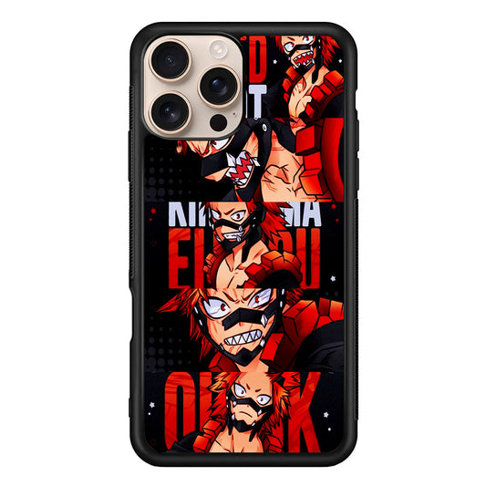 Red Riot Eijiro Kirishima Aesthetic iPhone 16 Pro Max Case - iPhone 16 Pro Max