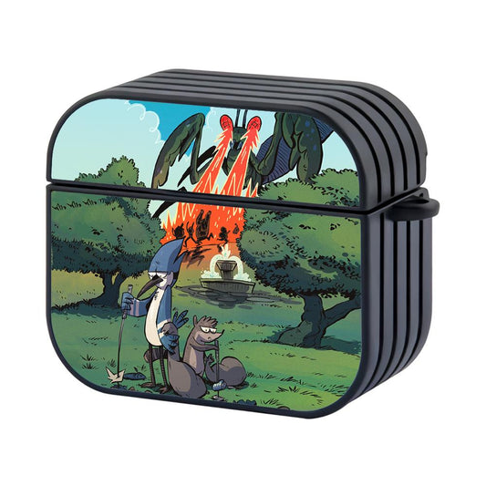 Regular Show Avoid Enemy Attacks Hard Plastic Case Cover For Apple Airpods 3-Xtracase