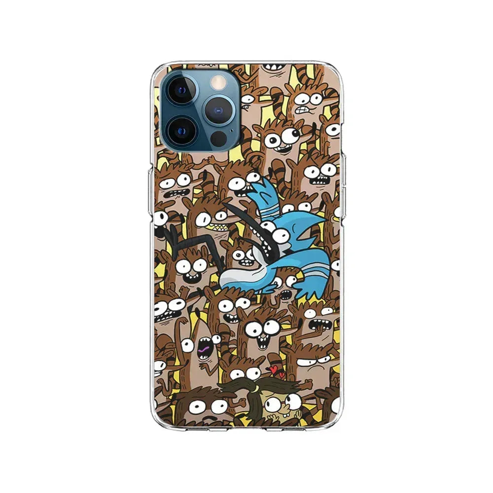 Regular Show Rigby Mordecai Cartoon iPhone 15 Pro Max Case-Clear Soft Case-Xtracase