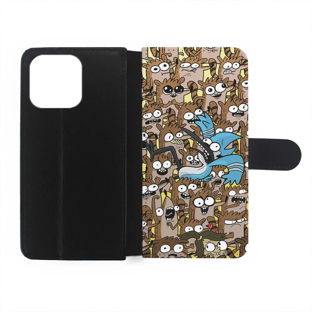 Regular Show Rigby Mordecai Cartoon iPhone 13 Pro Case-Flip Wallet Case-Xtracase