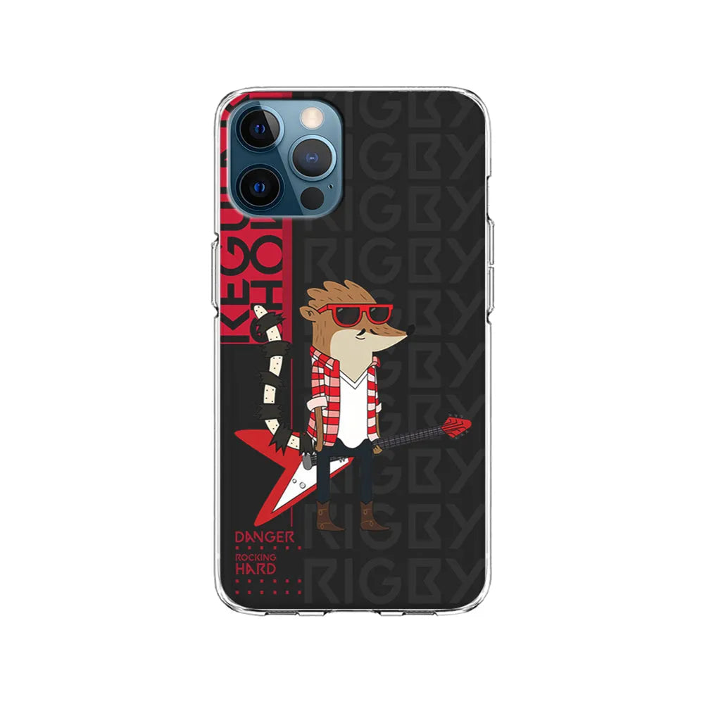 Regular Show Rigby Rockstar iPhone 13 Pro Case-Clear Soft Case-Xtracase