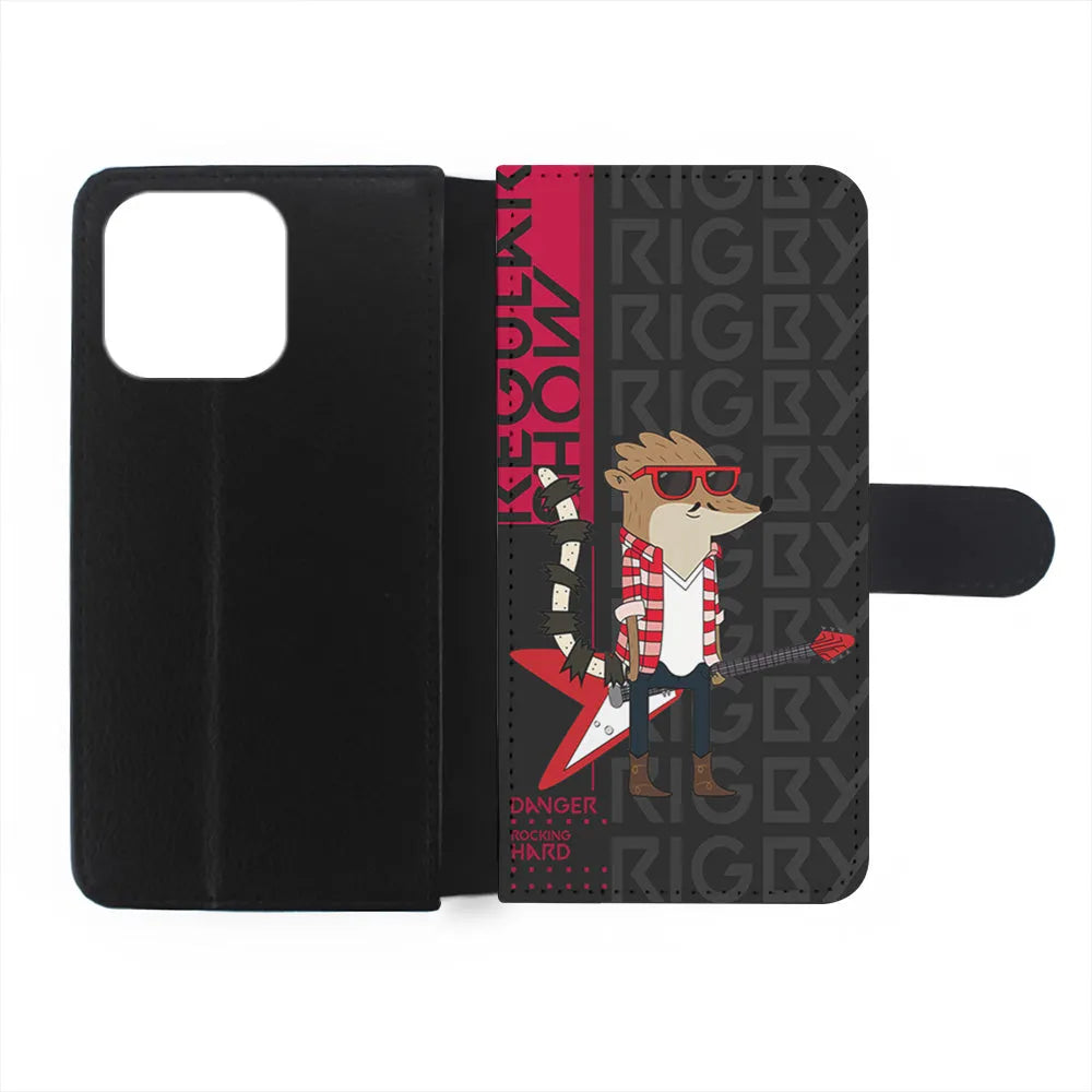 Regular Show Rigby Rockstar iPhone 13 Pro Case-Flip Wallet Case-Xtracase