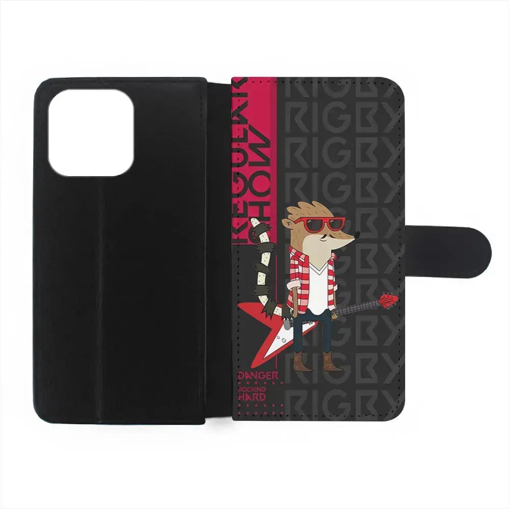 Regular Show Rigby Rockstar iPhone 15 Pro Max Case-Flip Wallet Case-Xtracase