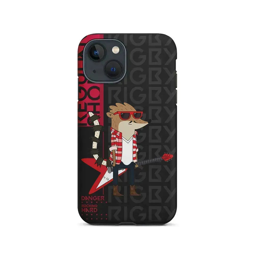Regular Show Rigby Rockstar iPhone 13 Mini Case-2 in 1 Tough Case-Xtracase