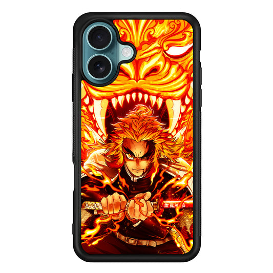 Rengoku Kyojuro Demon Slayer iPhone 16 Plus Case - Xtracase