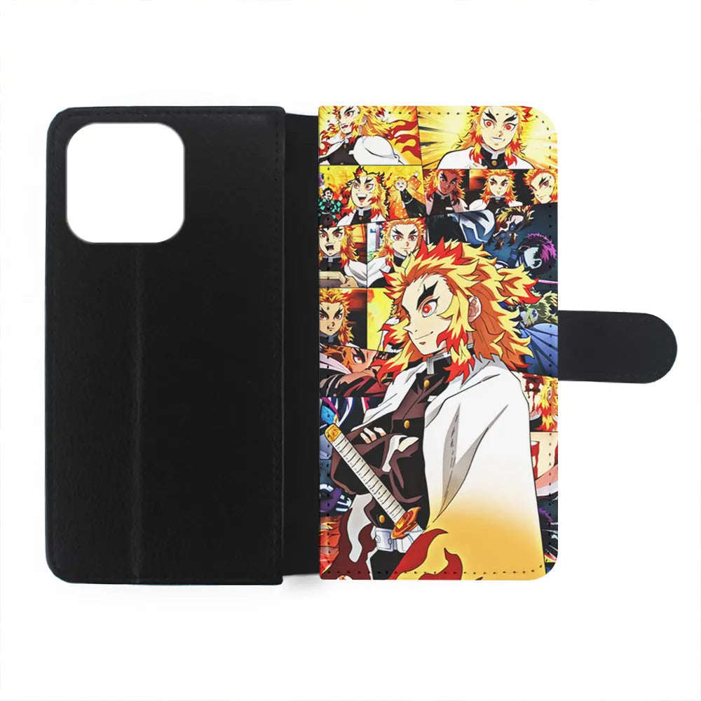 Rengoku Kyojuro Part of Momment iPhone 13 Pro Case-Flip Wallet Case-Xtracase