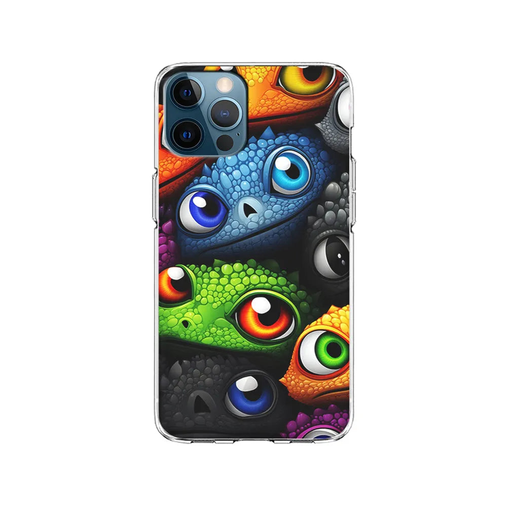Reptile Eye Cartoon iPhone 13 Pro Case-Clear Soft Case-Xtracase
