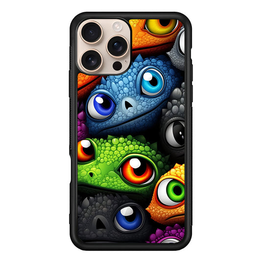 Reptile Eye Cartoon iPhone 16 Pro Max Case - iPhone 16 Pro Max