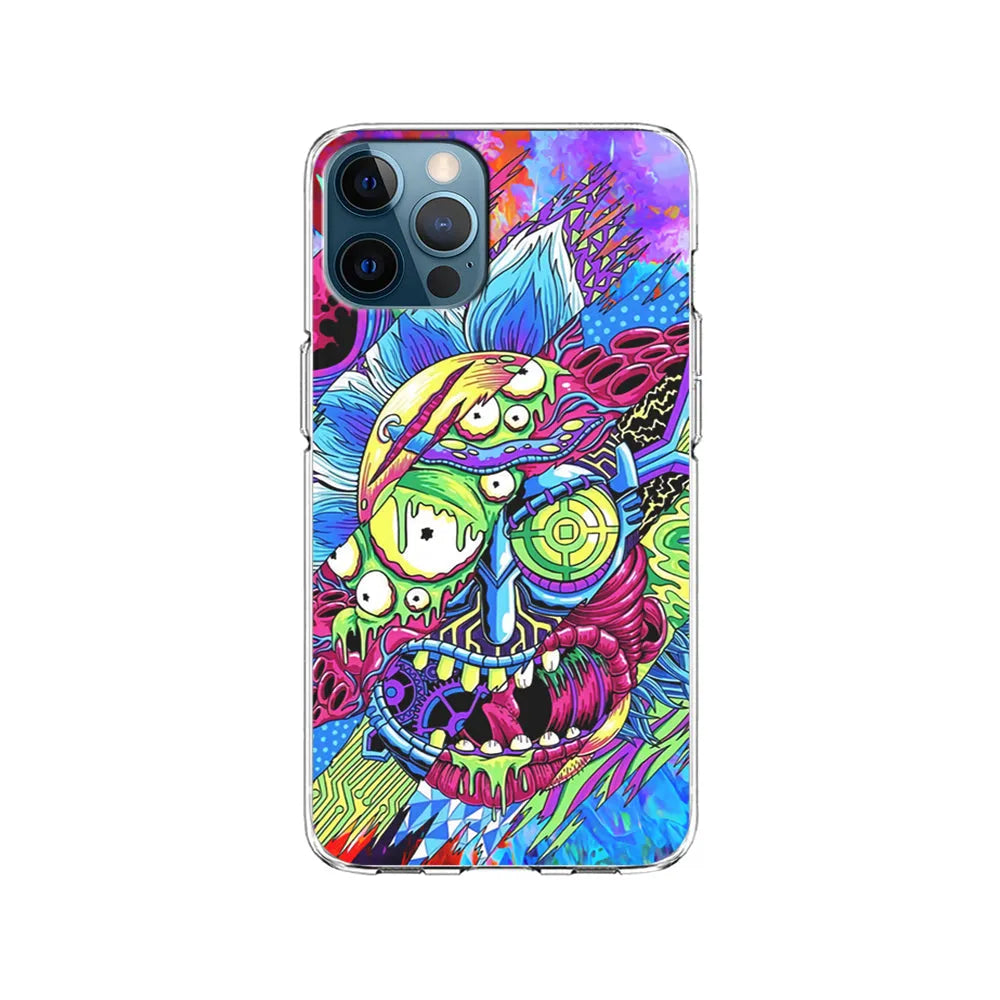 Rick Colour Trippy iPhone 13 Pro Case-Clear Soft Case-Xtracase