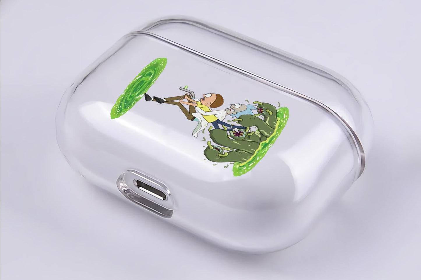 Rick and Morty Gate of Enemy Apple Airpod Pro 2 Clear Case-Xtracase