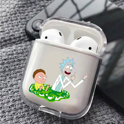 Rick and Morty Insulting Protective Clear Case Cover For Apple Airpods-Xtracase