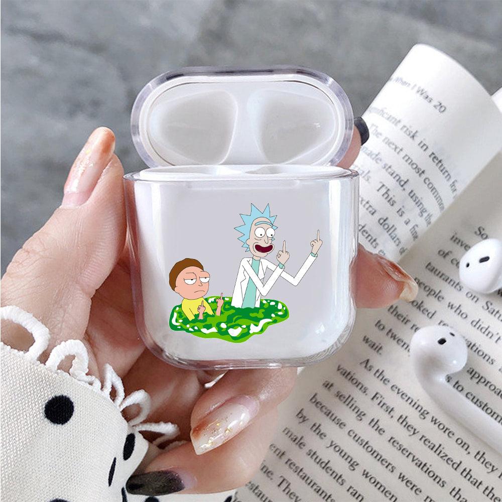 Rick and Morty Insulting Protective Clear Case Cover For Apple Airpods-Xtracase