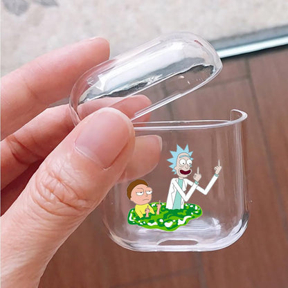Rick and Morty Insulting Protective Clear Case Cover For Apple Airpods-Xtracase