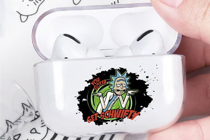 Rick and Morty Jeer Face Apple Airpod Pro 2 Clear Case-Xtracase