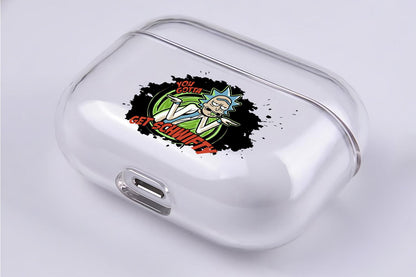 Rick and Morty Jeer Face Apple Airpod Pro 2 Clear Case-Xtracase
