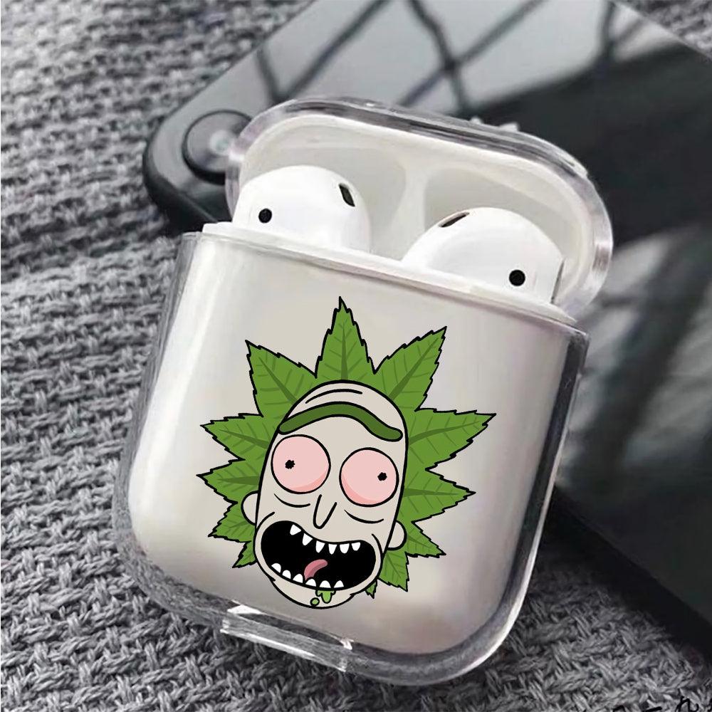 Rick's Face Leaf hair Apple Airpods Clear Case-Xtracase
