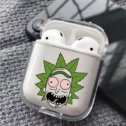 Rick's Face Leaf hair Apple Airpods Clear Case-Xtracase