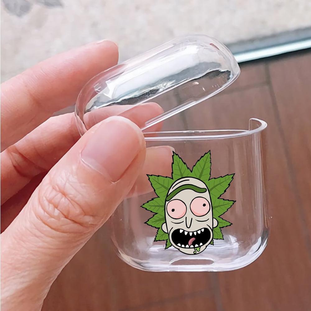 Rick's Face Leaf hair Apple Airpods Clear Case-Xtracase