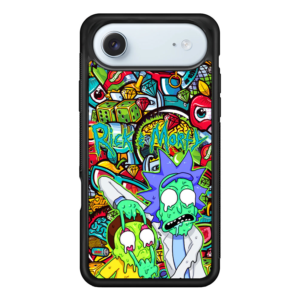 Rick and Morty Melt in Doodle iPhone 17 Air Case - Xtracase