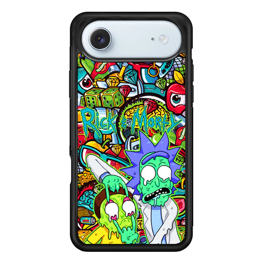 Rick and Morty Melt in Doodle iPhone 17 Air Case - Xtracase