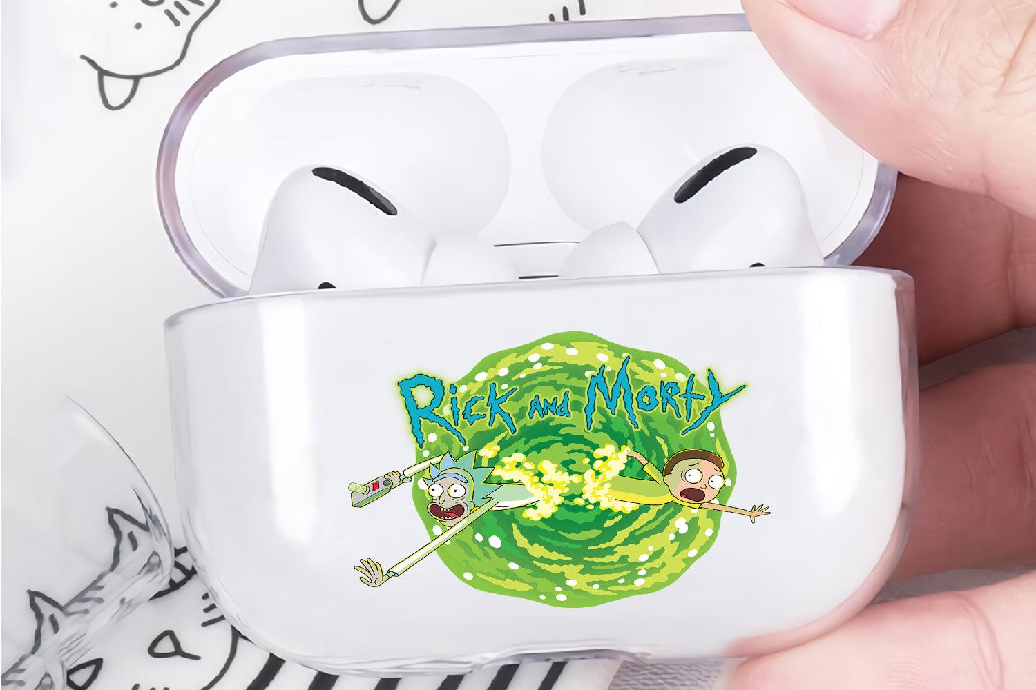 Rick and Morty Portal Protective Clear Case Cover For Apple Airpod Pro 2-Xtracase