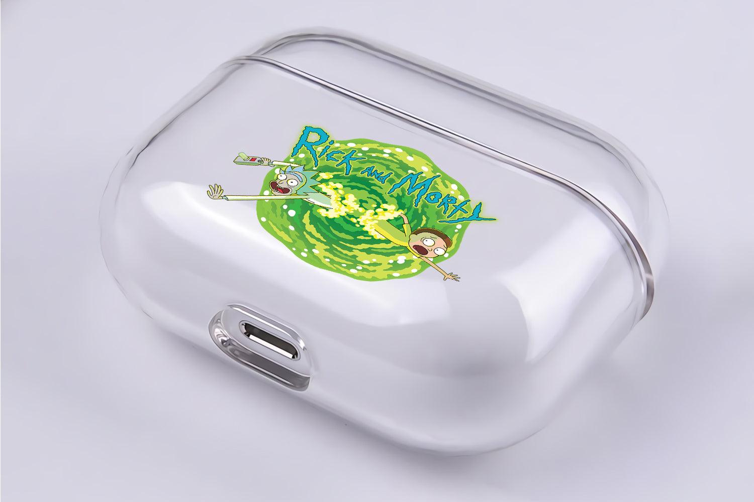Rick and Morty Portal Protective Clear Case Cover For Apple Airpod Pro 2-Xtracase