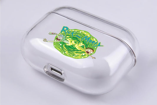 Rick and Morty Portal Apple Airpod Pro 2 Clear Case-Xtracase
