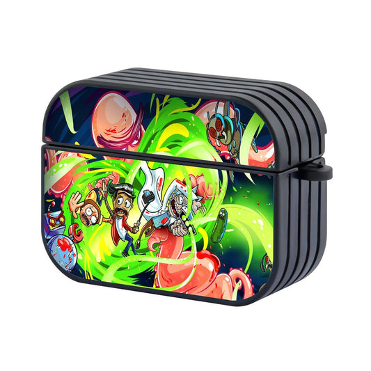 Rick and Morty Strike at the Right Time Hard Plastic Case Cover For Apple Airpods Pro 3-Xtracase