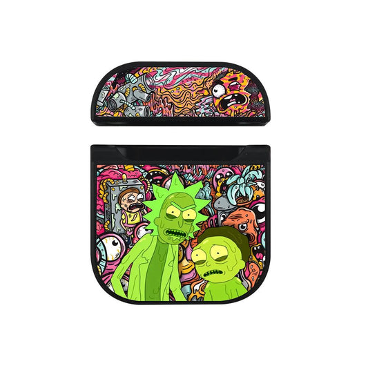 Rick and Morty The Melting World Hard Plastic Case Cover For Apple Airpods-Xtracase