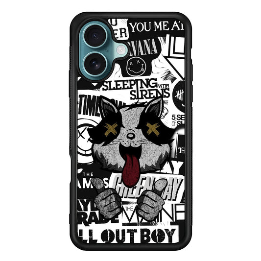 Rock Bands of Playlist iPhone 16 Plus Case - Xtracase