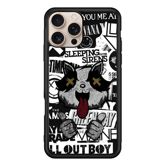 Rock Bands of Playlist iPhone 16 Pro Max Case - iPhone 16 Pro Max